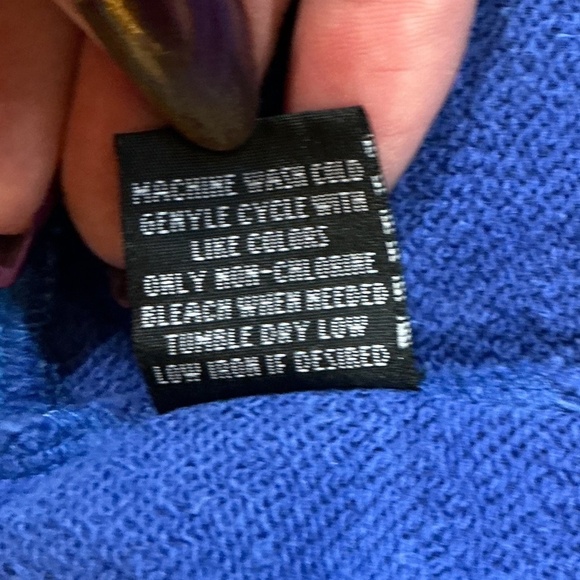 Sprouse Sports Blue Zip Hoodie Large Graphic Patterned Sweatshirt Streetwear - Picture 7 of 7